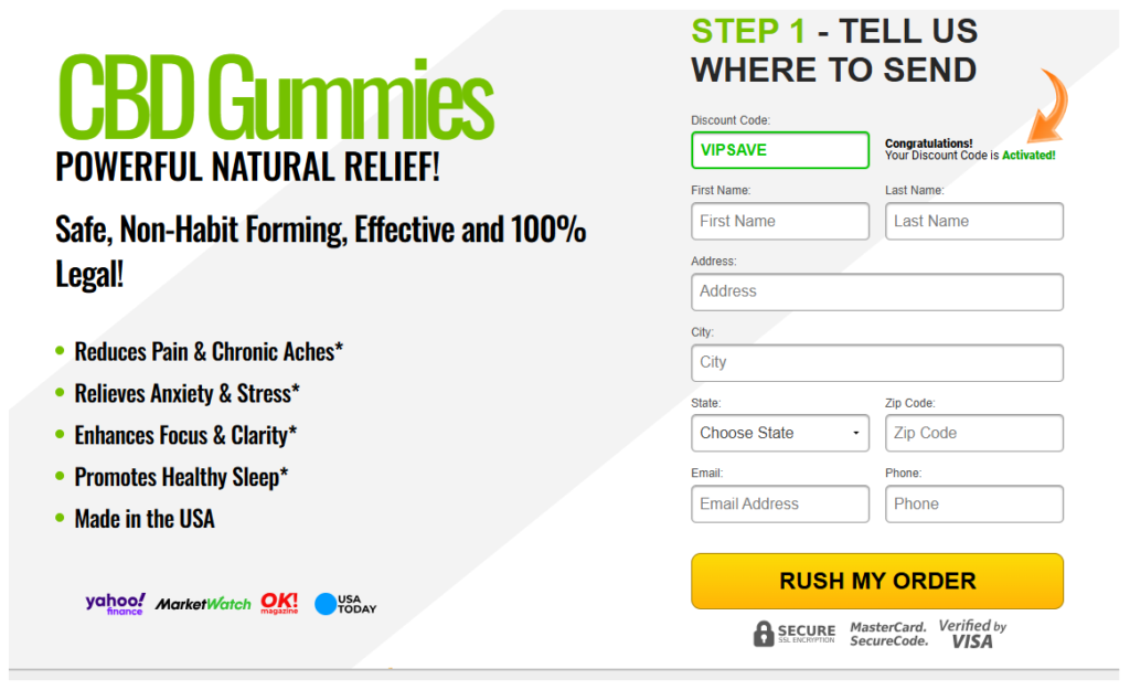 Tranquil Blend CBD Gummies Order